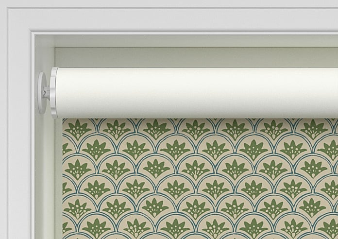 Land & Shore Dawn (Blackout), Green - Twist&Fit Roller Blind - Image 9